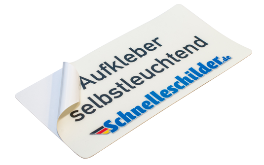 Aufkleber selbstleuchtend