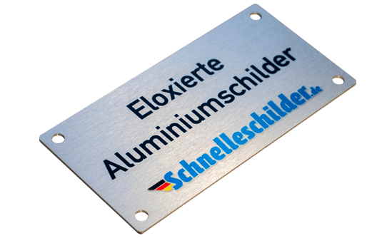 Individuelle Aluminiumschilder online selbst gestalten