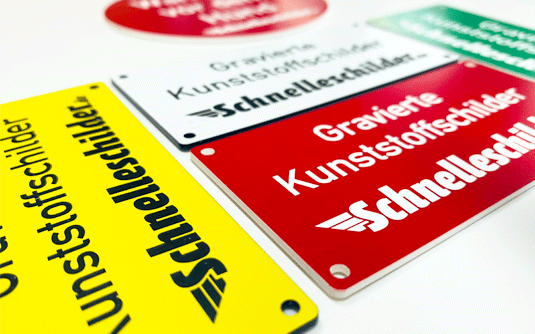 Grafik: Individuelle Kunststoffschilder