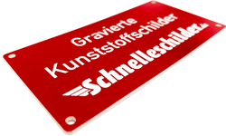 Gravierte Kunststoffschilder